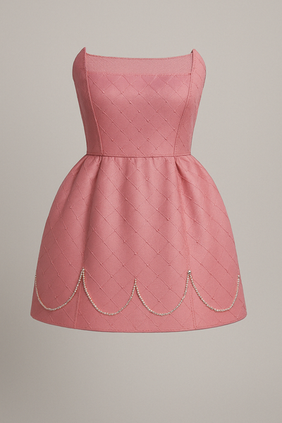 Red Quilted Dress